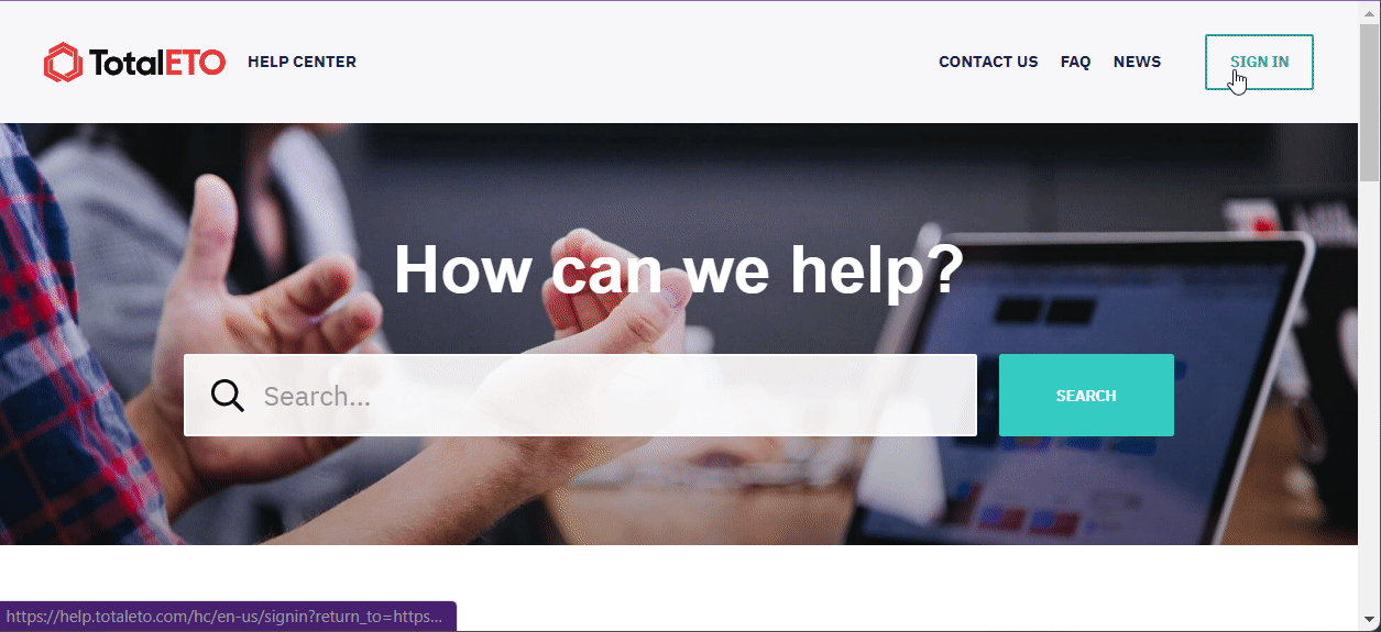 Using the Help Center Help Center